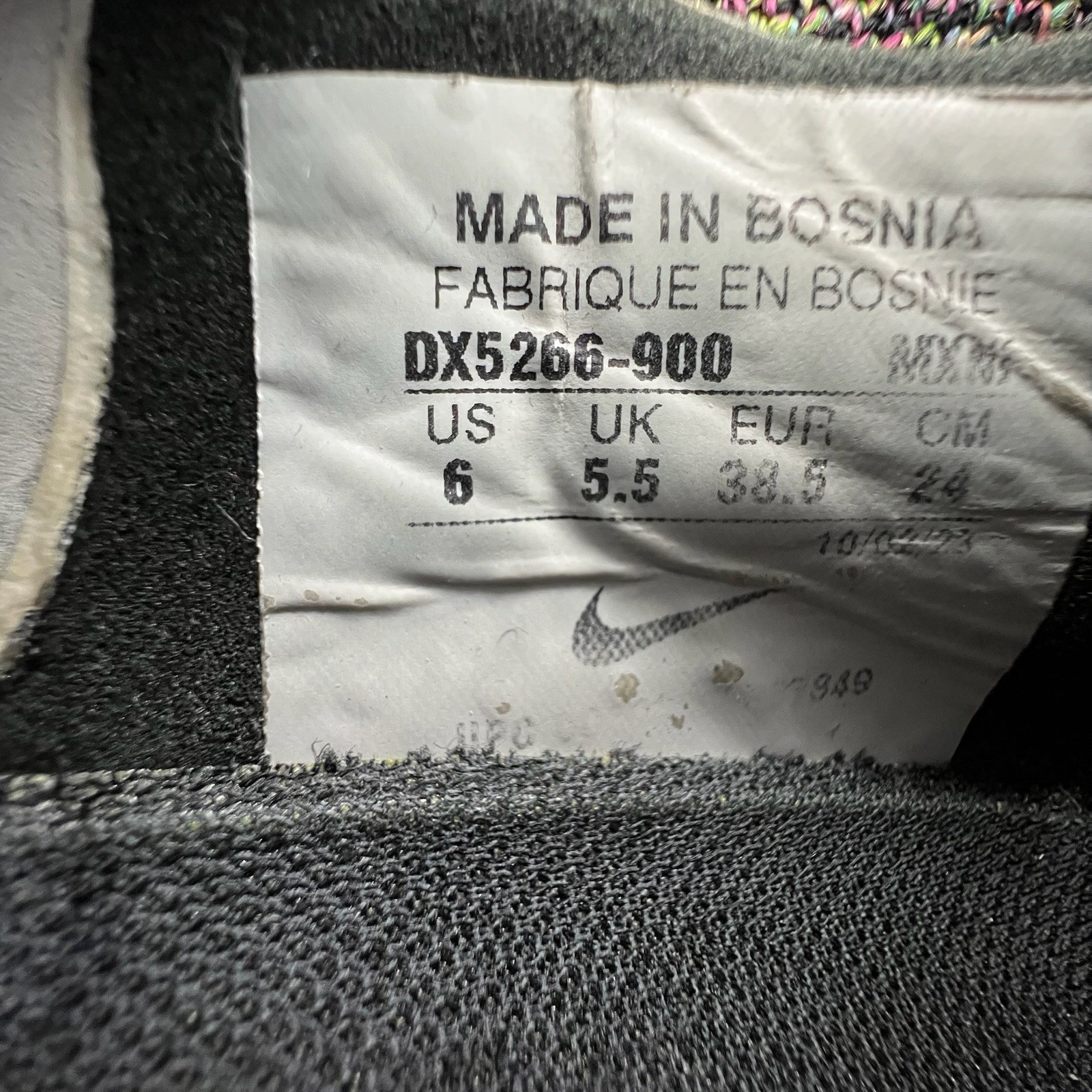 Nike Phantom GX Elite DF AG "NBY" Men's 6 Women's 7.5 Black Cleats DX5266-900