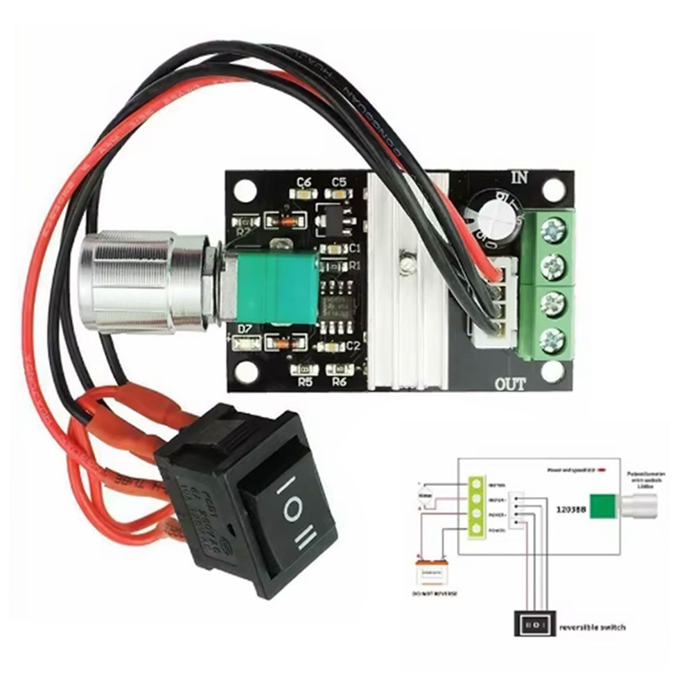 Electronic Projects 3A Speed Control 6V To 28V Voltage Range For DC Motors