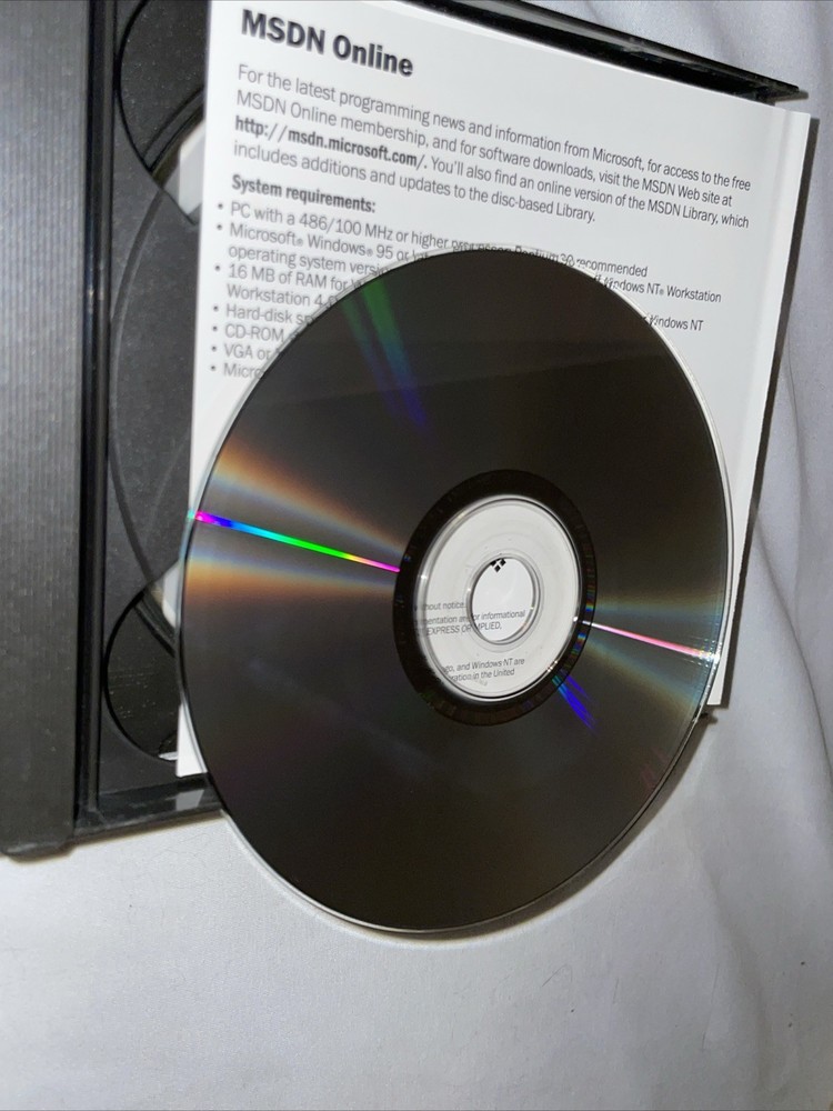 Microsoft msdn Library October 1999 ~ CD-ROM 3 Disc For Windows 98 NT