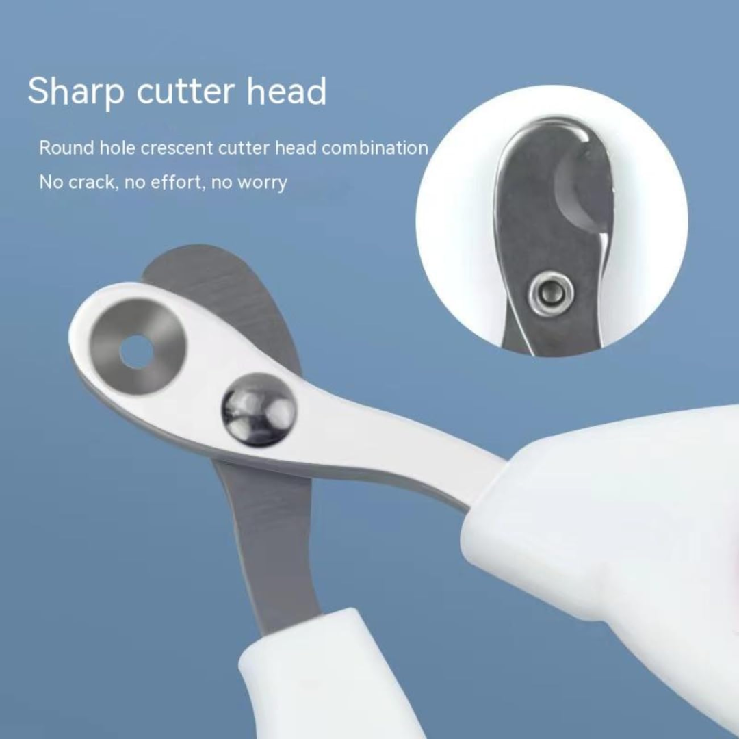 Pets Nail Clippers with Circular Cut Hole Avoid Over Cutting for Cats & Dogs