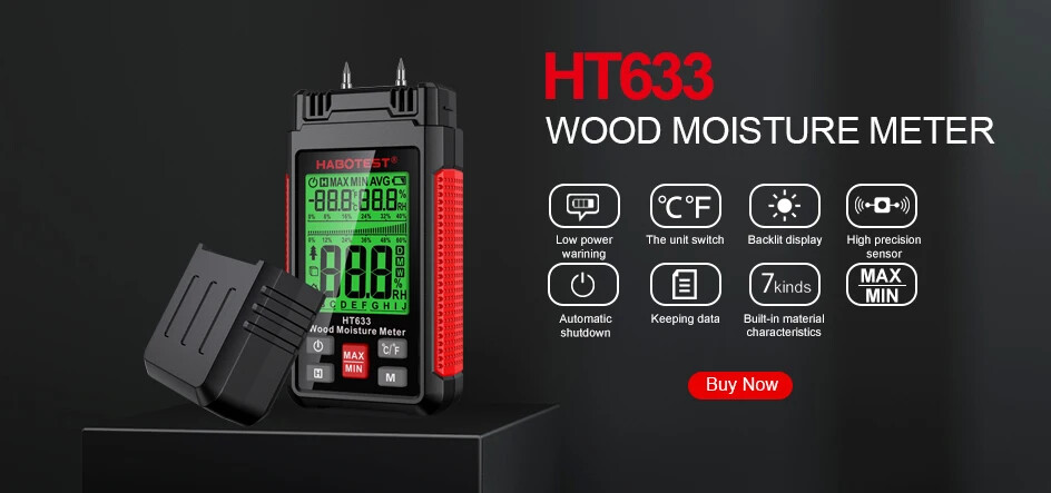 1pc 5.6“ Digital Temperature Humidity Meter High Precision Hygrometer Humidity