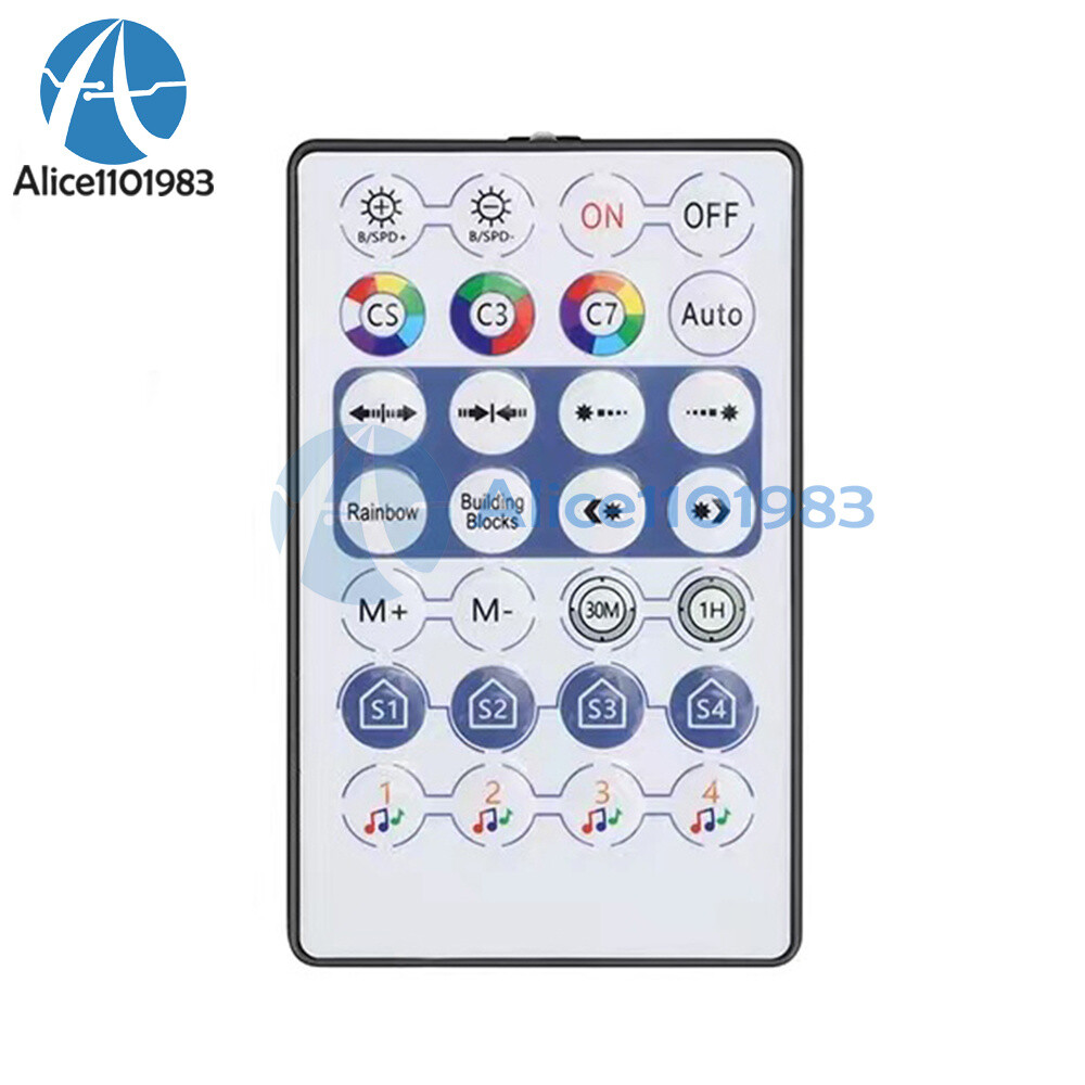 DC5-24V Wireless 28 Keys Bluetooth Music Remote Controller 2811 with USB DC Port