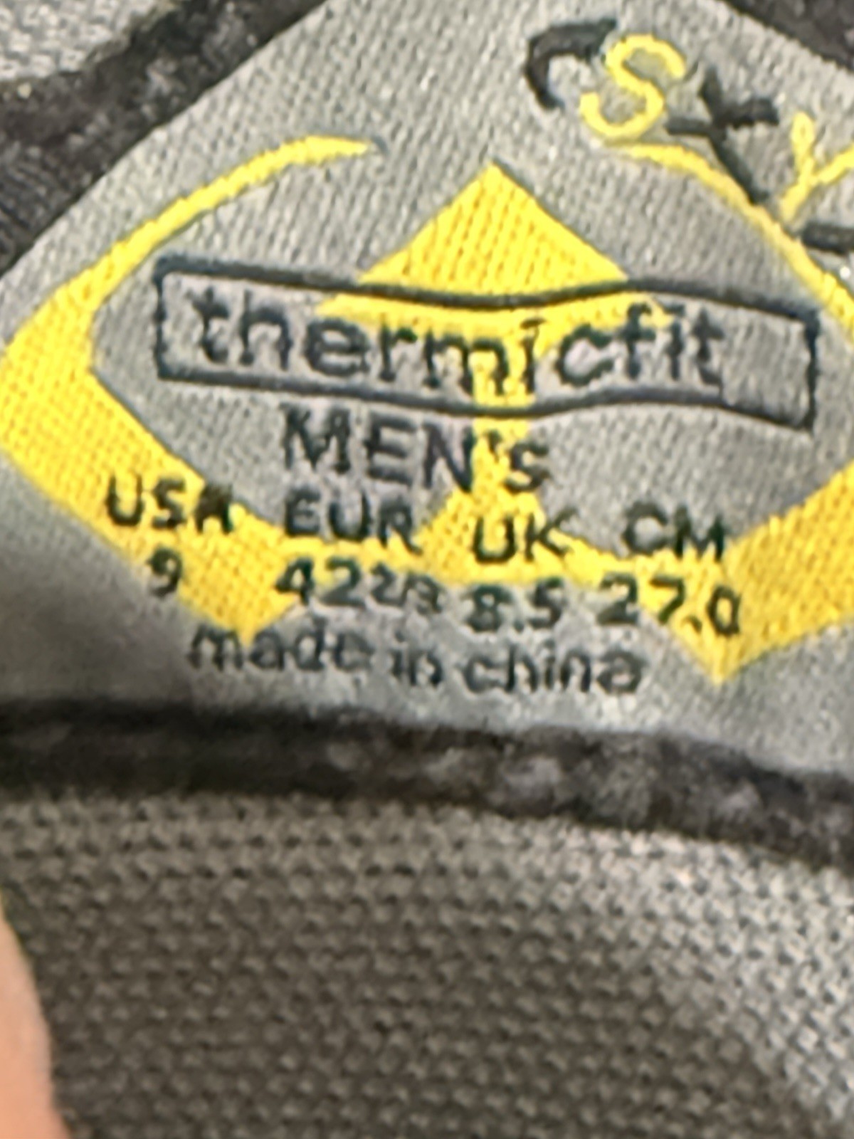 Salomon Thermicfit Size 9 Snow Shoes Black &grey