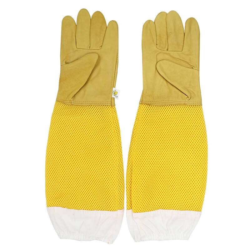 Beekeeper Gloves Protective Sleeves Ventilated Anti Bee for Beehive tools