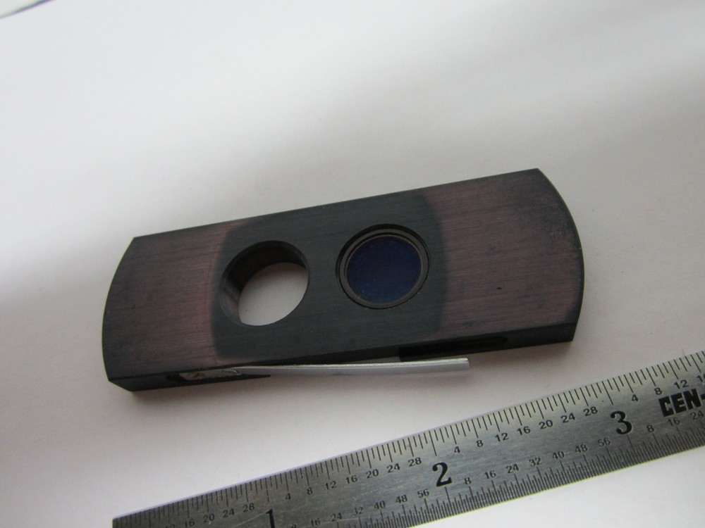 MICROSCOPE PART POLARIZER SLIDE ?? POL OPTICS BIN#B1-R-17