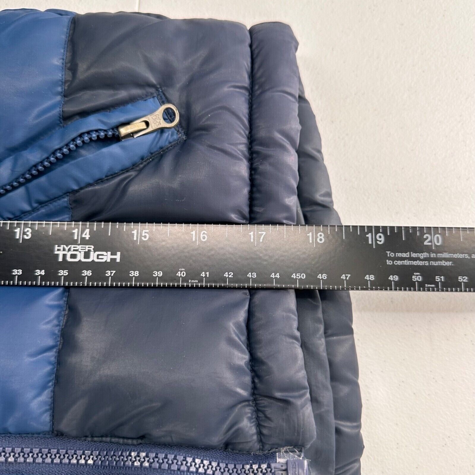 The Childrens Place XS 4 Navy Blue Puffer Vest Zipper Pockets Winter Insulated