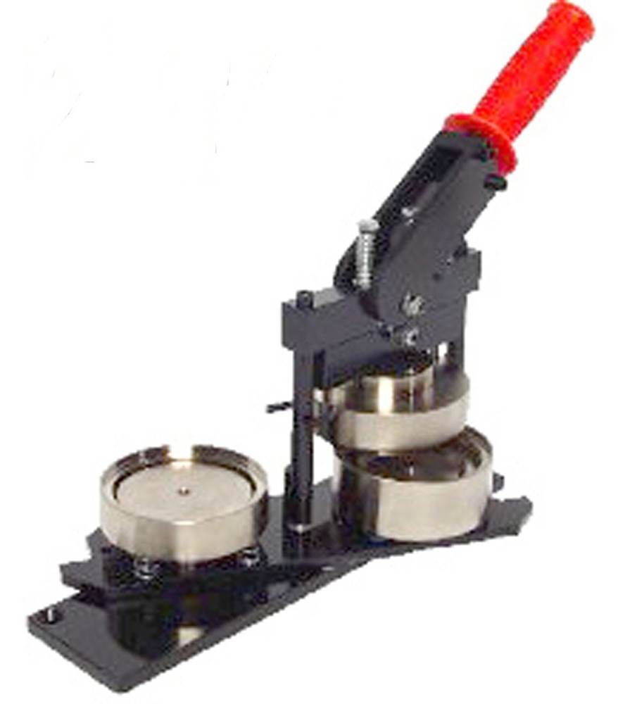3" PAPER Button Making Kit - Machine, Graphic Punch, 100 Pin Back Button Parts