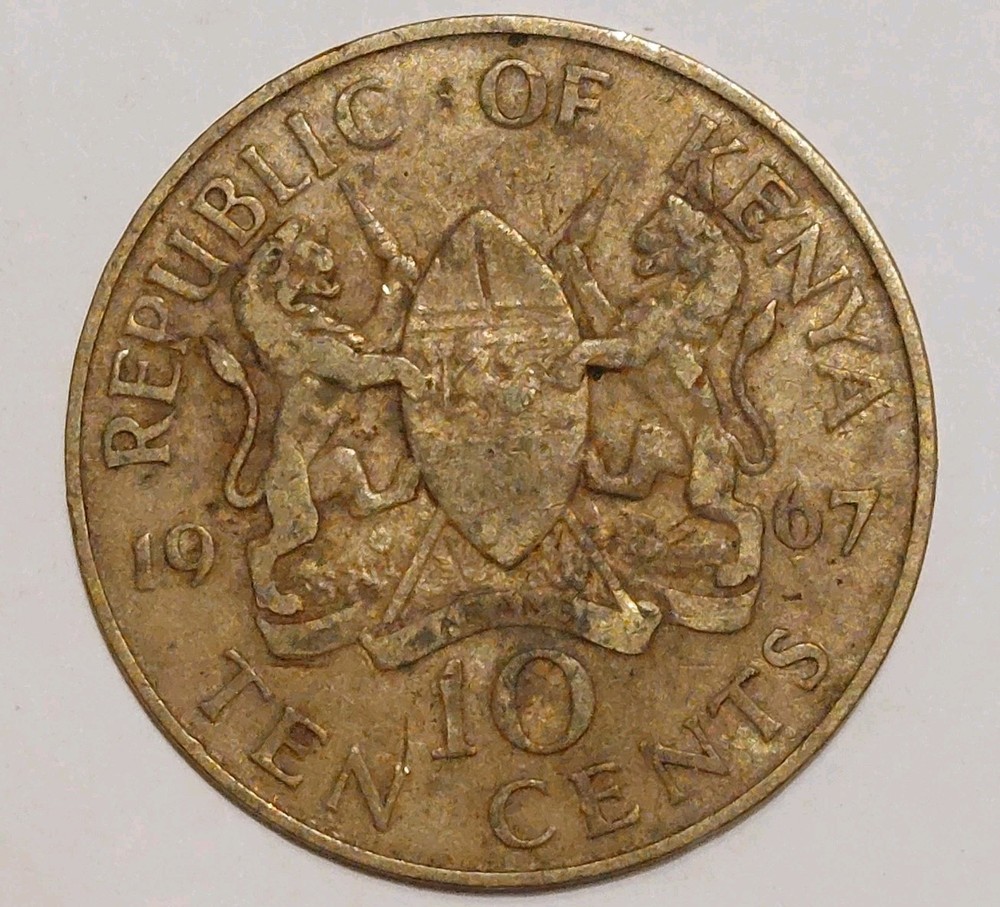 Coin Kenya: 10 Cent 1967