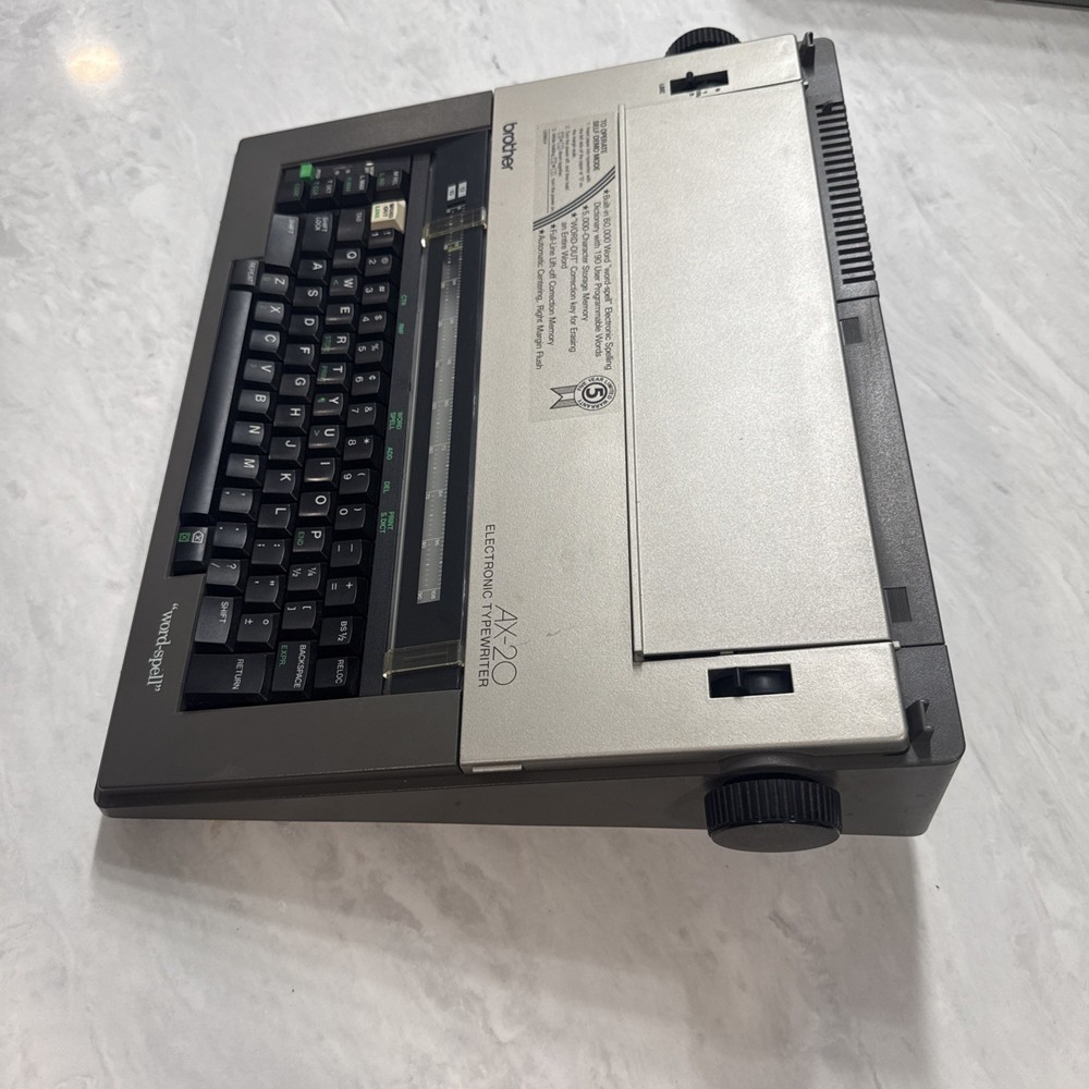 Brother AX-20 Word-Spell Electronic Typewriter TESTED....