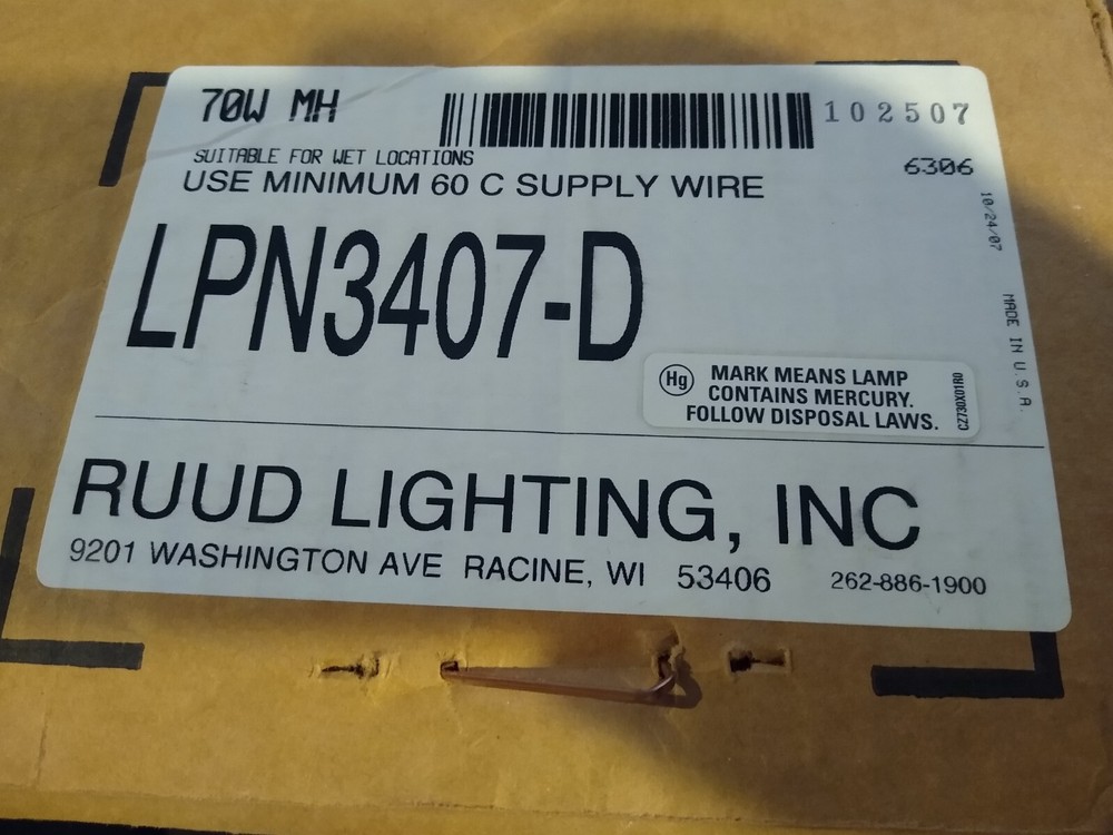 Rectangular Security Light