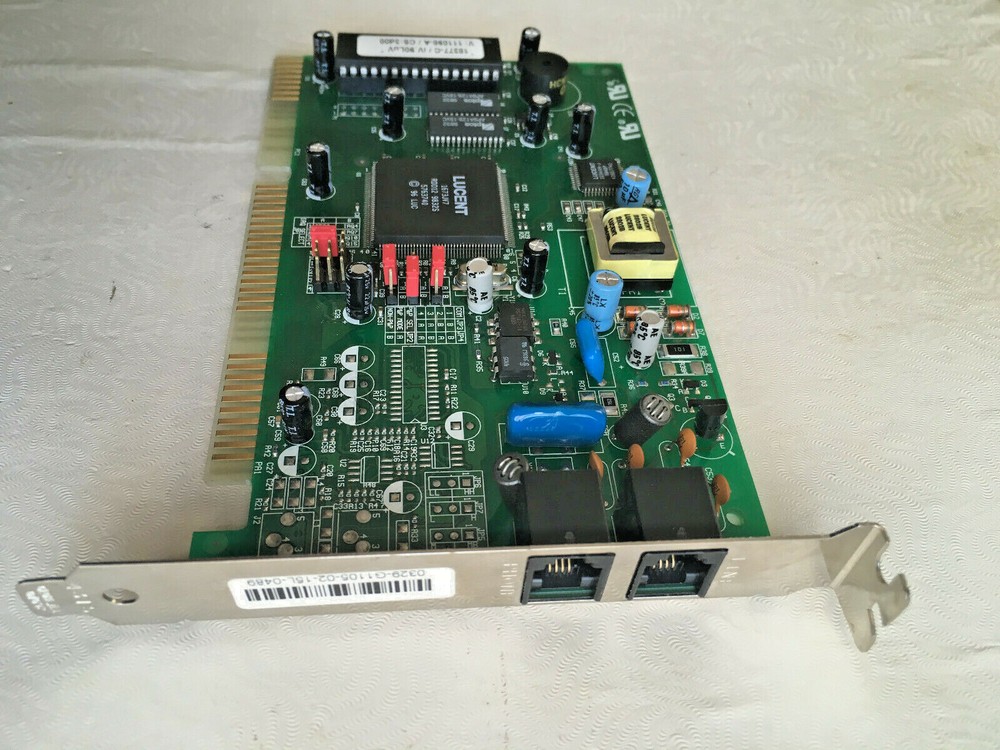 Lucent Model 1105L 56k Internal ISA Card Fax/Data Modem - Tested, Working