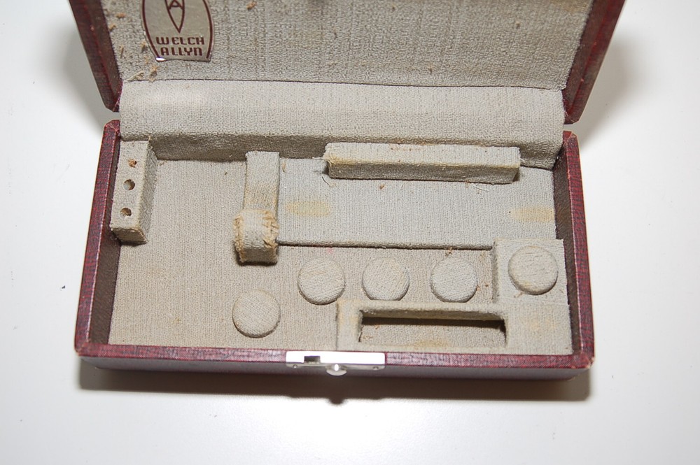 Vintage Welch Allyn Case, Case Only Marron