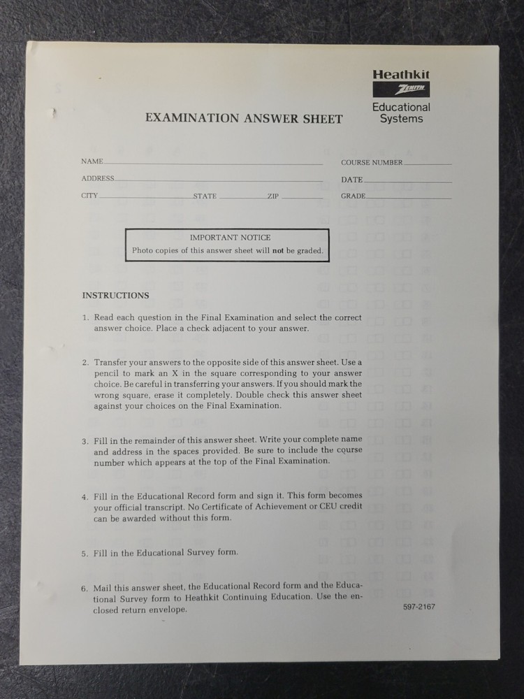 *RARE* HEATHKIT Educational Systems TEST EE-3101-A