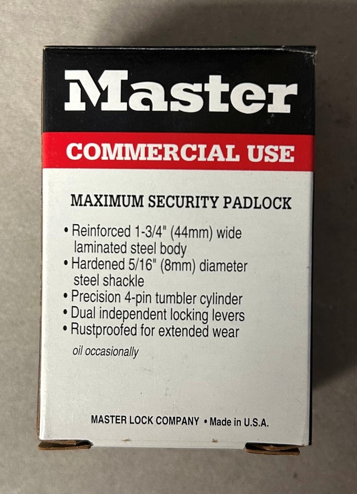 Master Lock Padlock 1MK2K 2 Keys