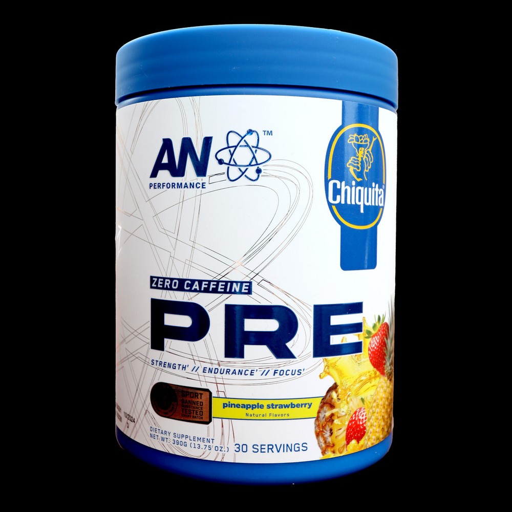 New Pre-Workout Zero Caffeine Pineapple Strawberry 13.75 oz (390 g)