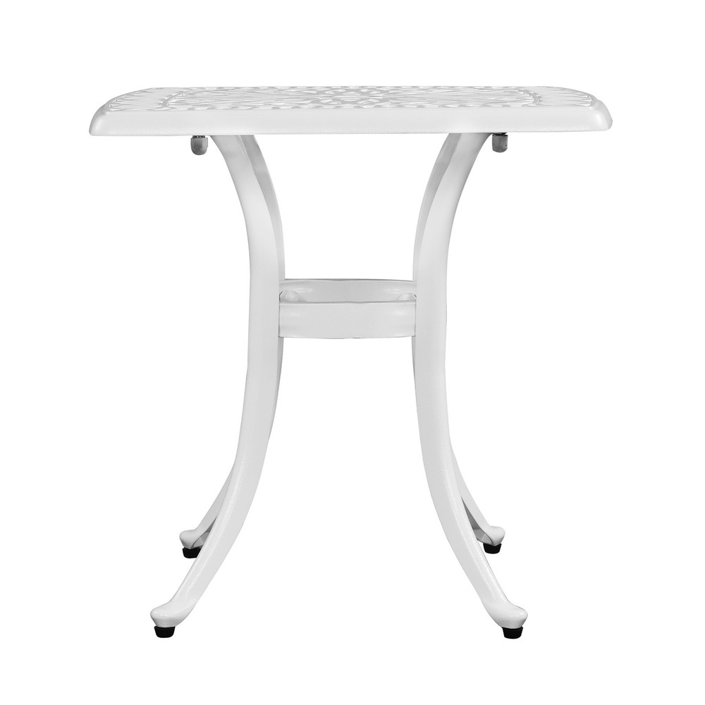 Outdoor Cast Aluminum Square Table, End Table or Side Table