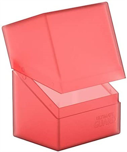 Ultimate Guard UGD010685 Boulder Deck Case 80+ Standard Size Box, Ruby Ruby Stan