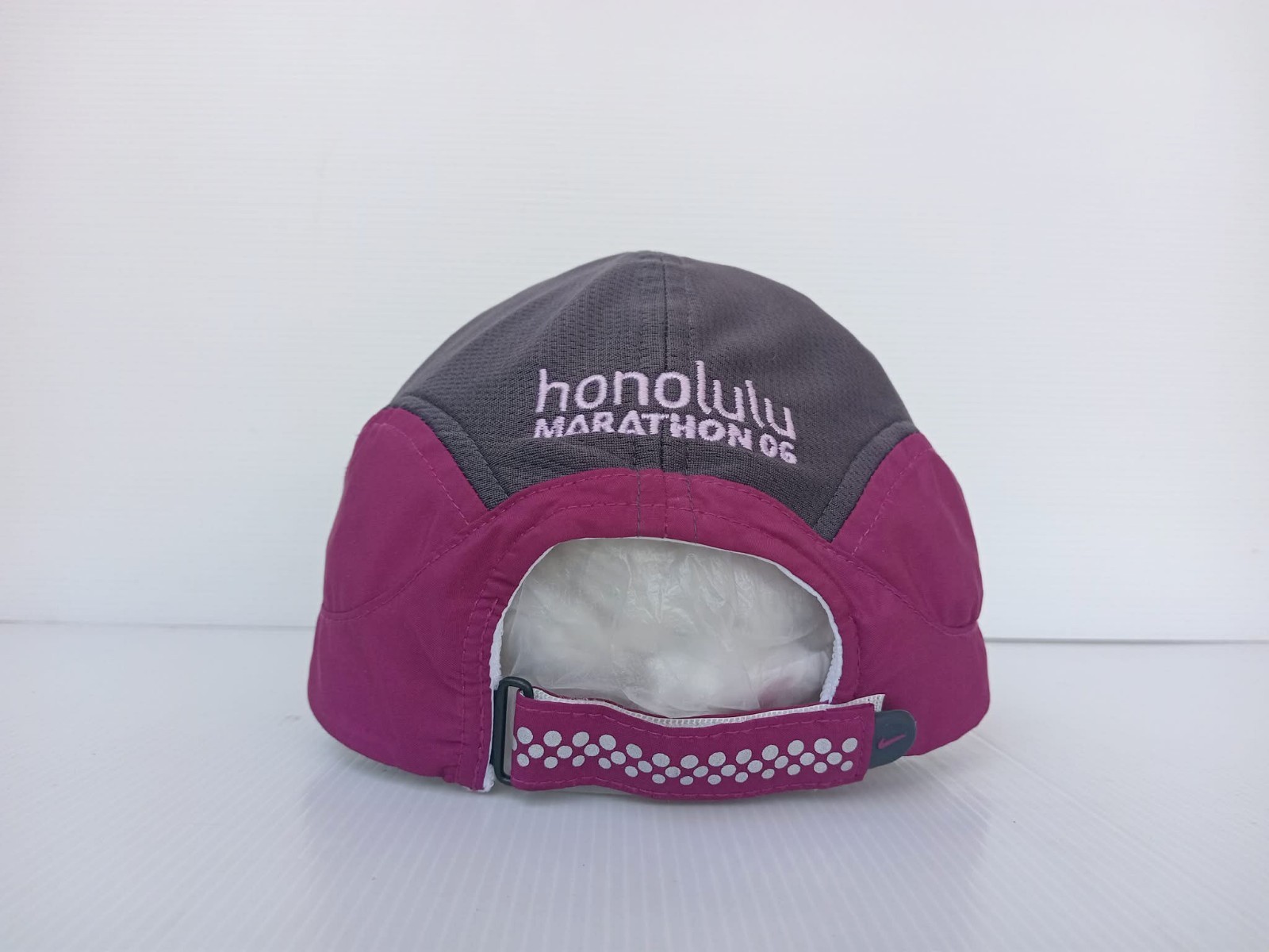 Nike DRI-FIT Cap Hat 2 Colorful Magenta-Gray Mesh/Swoosh Flower