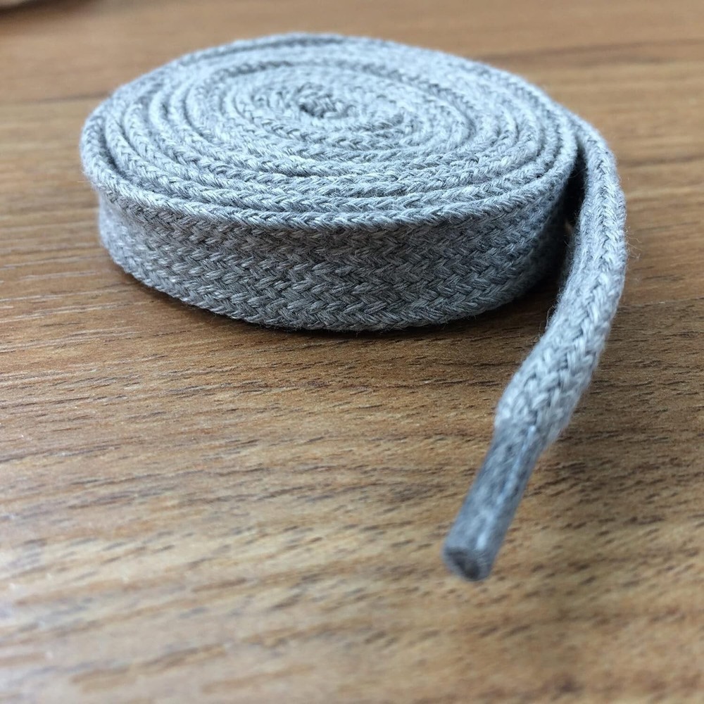 4 Pcs Hoodie Drawstring Replacement 14mm x 51" Flat Drawstrings Color Beige-Grey