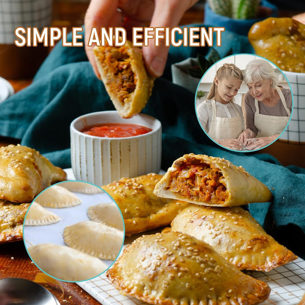 Dumpling Maker,Empanada Maker Press,Tortilla Folder,Tortilla Crimper,Pasta Makin