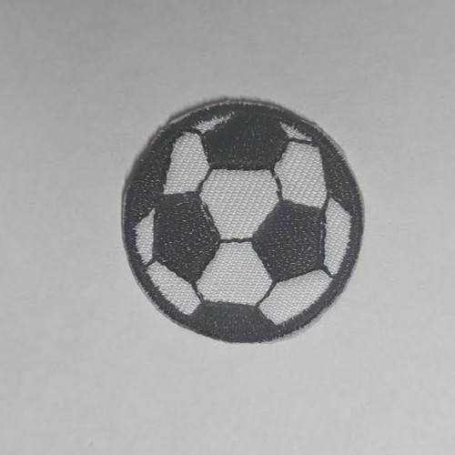Soccer Ball (iron on) embroidered patch