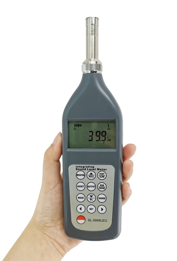 Portable Integrating Sound Level Meter Noise Meter with Range 25dB~130dB (A)