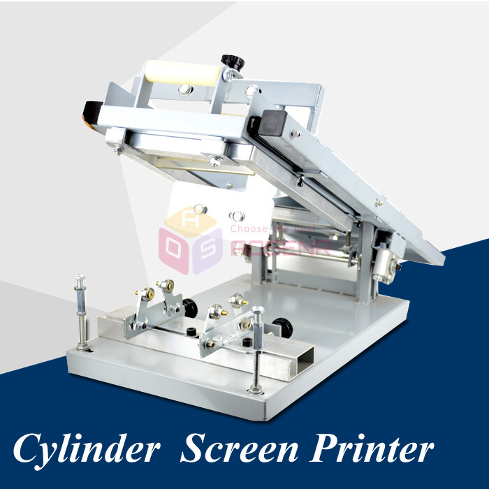 Manual Surface Curve Screen Printing Press Silk Screen Cylinder Printing Machine