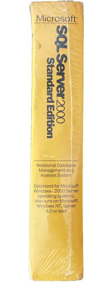 Microsoft SQL Server 2000 Standard Edition - Factory Sealed Free Shipping!!