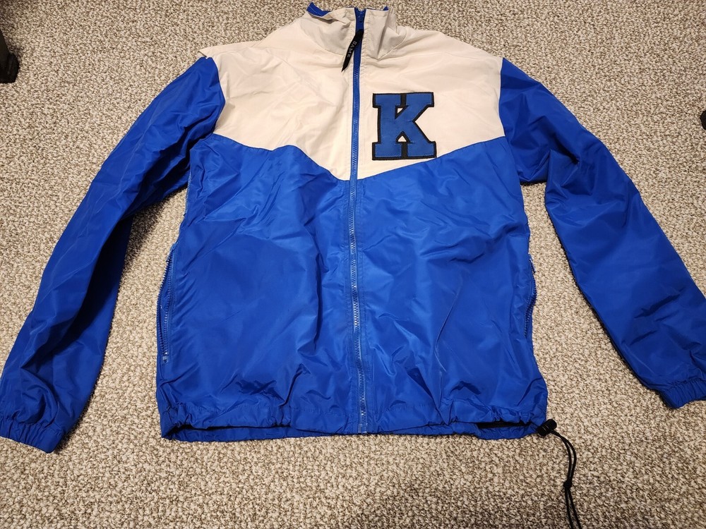 Vtg Kennet College/highscool Windbreaker Pullover Jacket Sz Small U.S.A Made