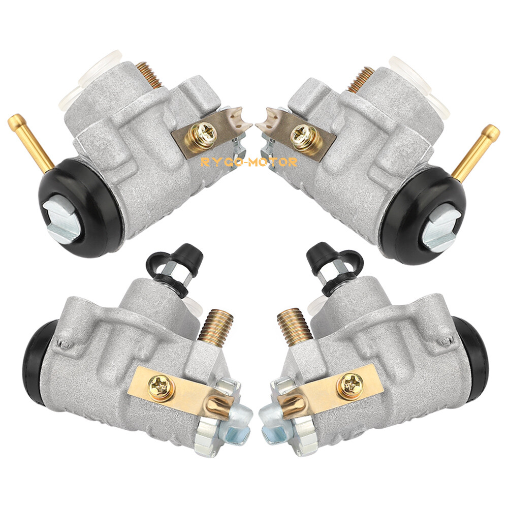 Front Brake Wheel Cylinders All 4 W/Shoes for Honda Rancher 350 TRX350 2000-2003