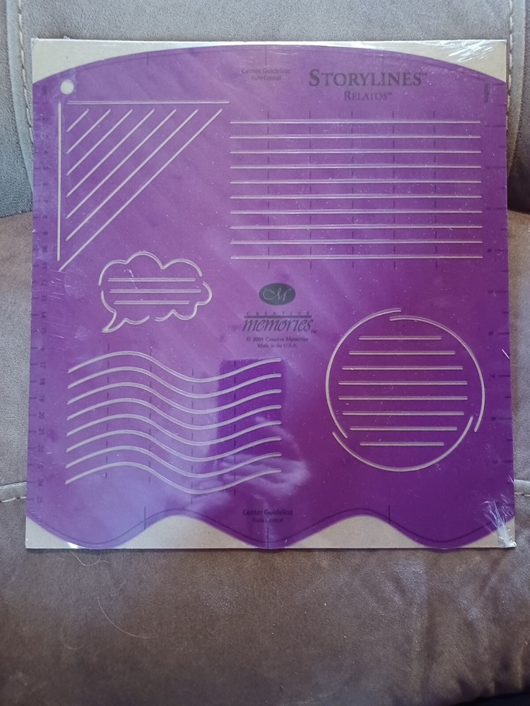 Creative Memories Storylines Template Journaling Guidelines Stencil
