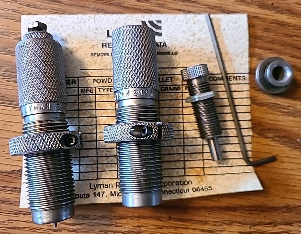 Lyman Reloading 243 Winchester 2 Die Set ** Excellent Condition**