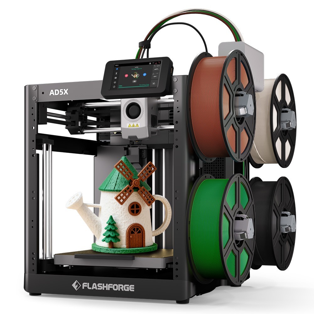 FLASHFORGE AD5X Multi-Color 3D Printer w/ CoreXY Max 600mm/s High Speed Printing