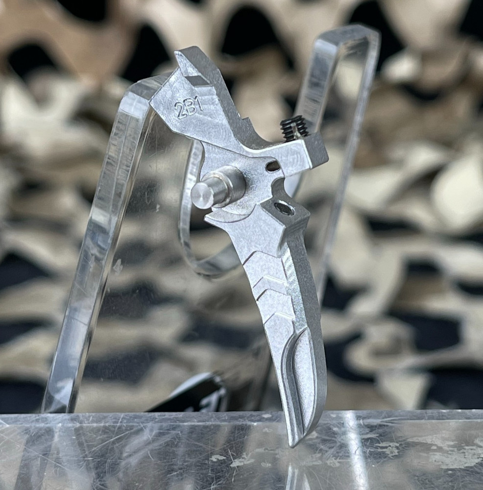 NEW Gate Nova Adjustable Aluminum Trigger - 2B1 - Silver (NT-2B1-SLVR)