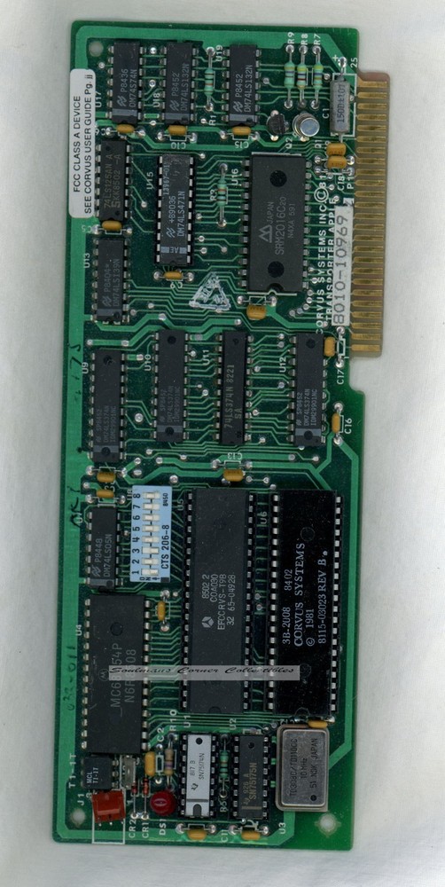 Vintage Corvus Transporter Board 8010-10969 Untested, Visually Inspected