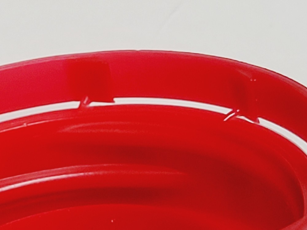 20pc Red Ring Locking Tamper Plain Milk Jug Caps