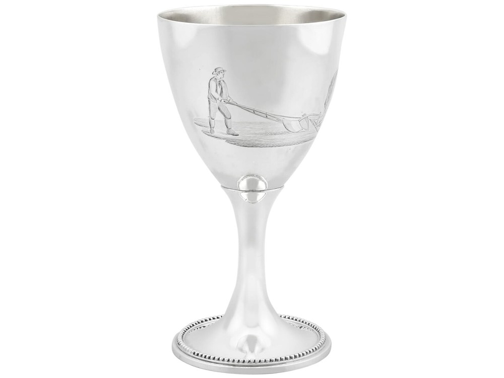 Antique Victorian Sterling Silver Goblet
