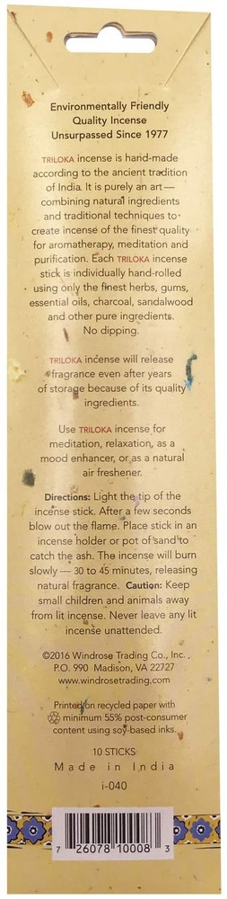 Triloka Original herbal Incense - Assorted 2 - 10 Sticks