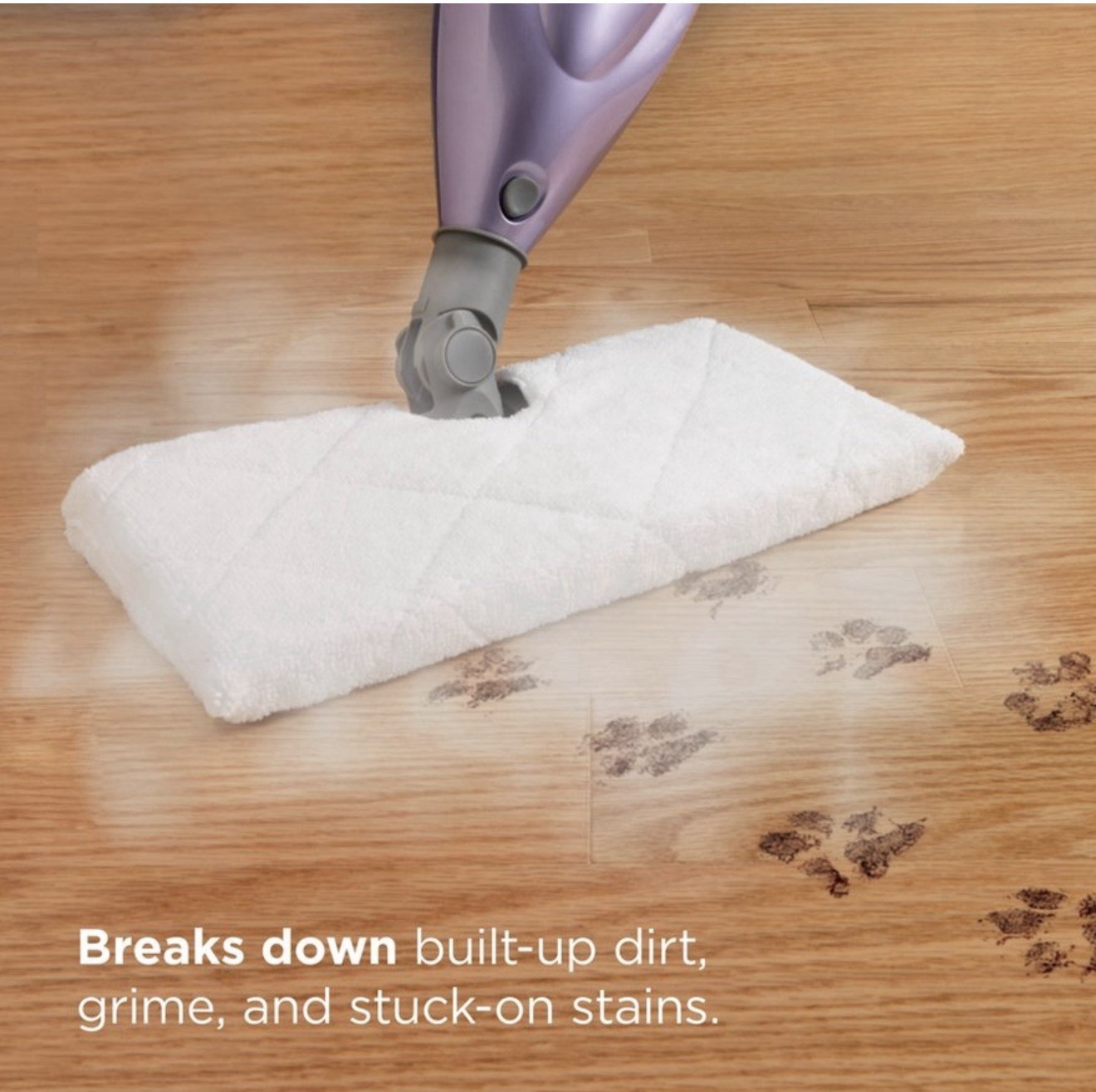 Shark Steam Mop Purple Lightweight Floor Cleaner w/ 3 Pads Fast Heat
