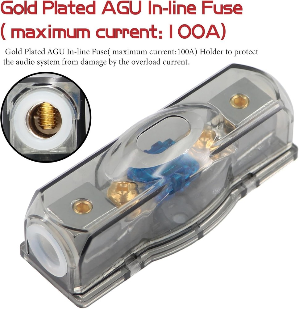 Complete 0 Gauge Amplifier Wiring Kit: Includes Everything for Easy Installation