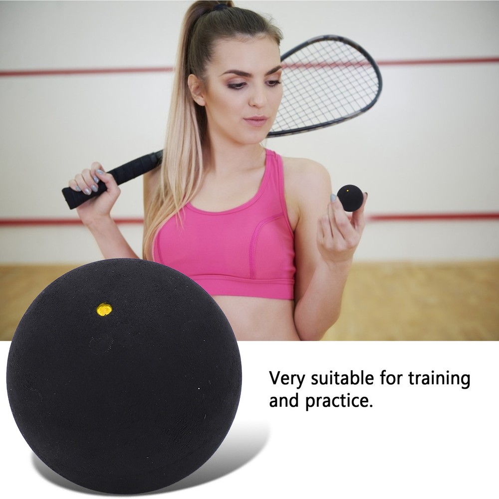 5 Pack 37mm Single Dot Squash Balls For Beginner Training