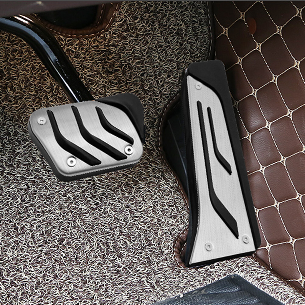 2Pcs Foot Gas Brake Pedals Cover Kit For BMW 1/2/3/4/5/6/7/8 Series X1 X3 X5