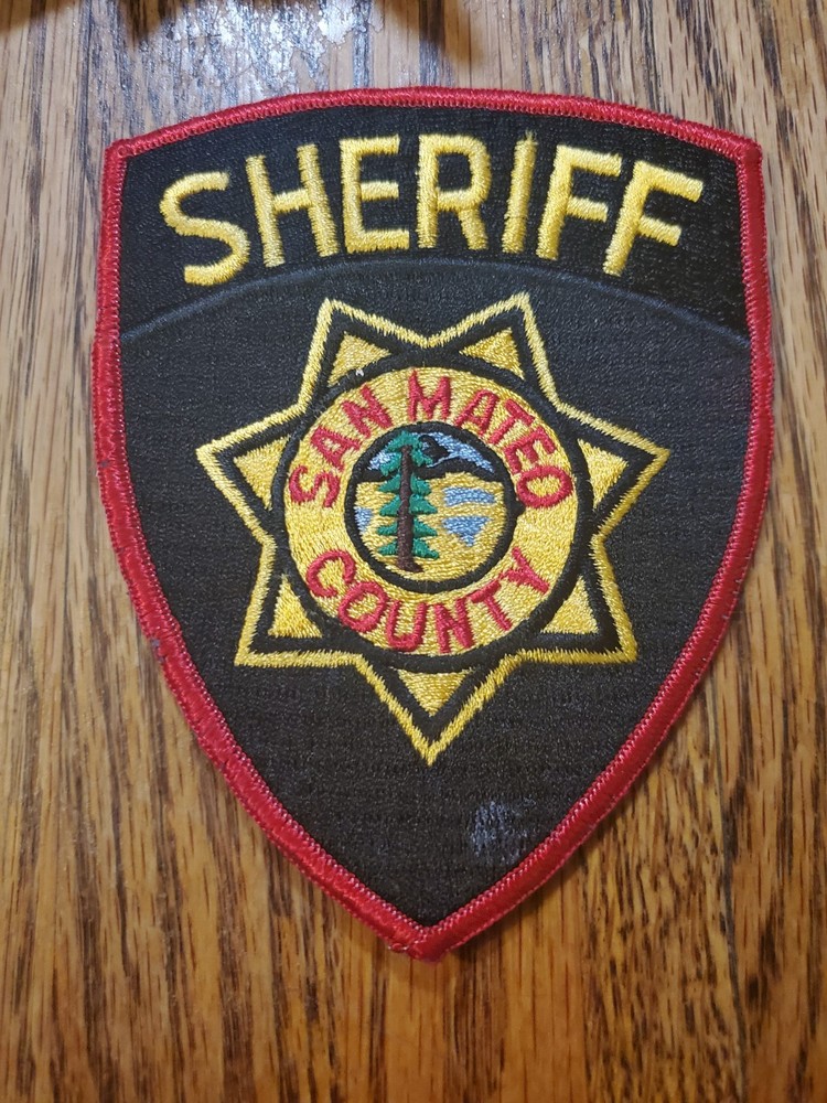 Vintage San Mateo County Sheriff's Department uniform patch.