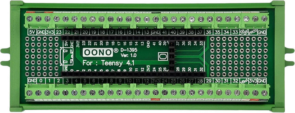 Teensy 4.1 Terminal Block Breakout Board Module, Screw Mount Version