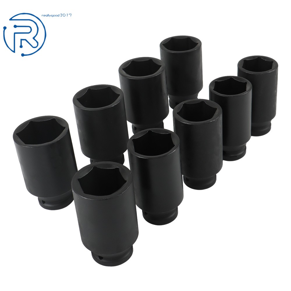 Deep Impact Socket Tool 9Pcs/Set 1/2" Drive Metric Axle Hub Nut Socket 29-38mm