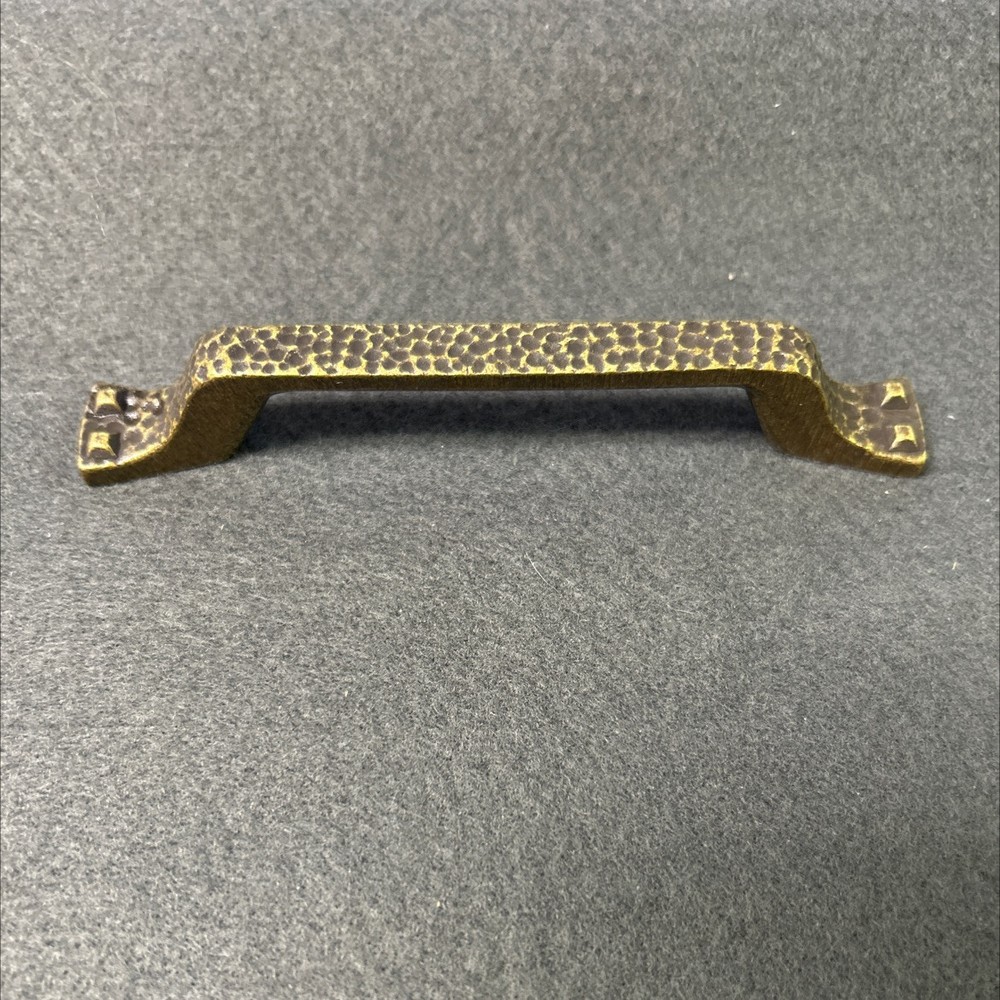(5 Pack) 3-3/4 inch Hammered Pull Antique Brass