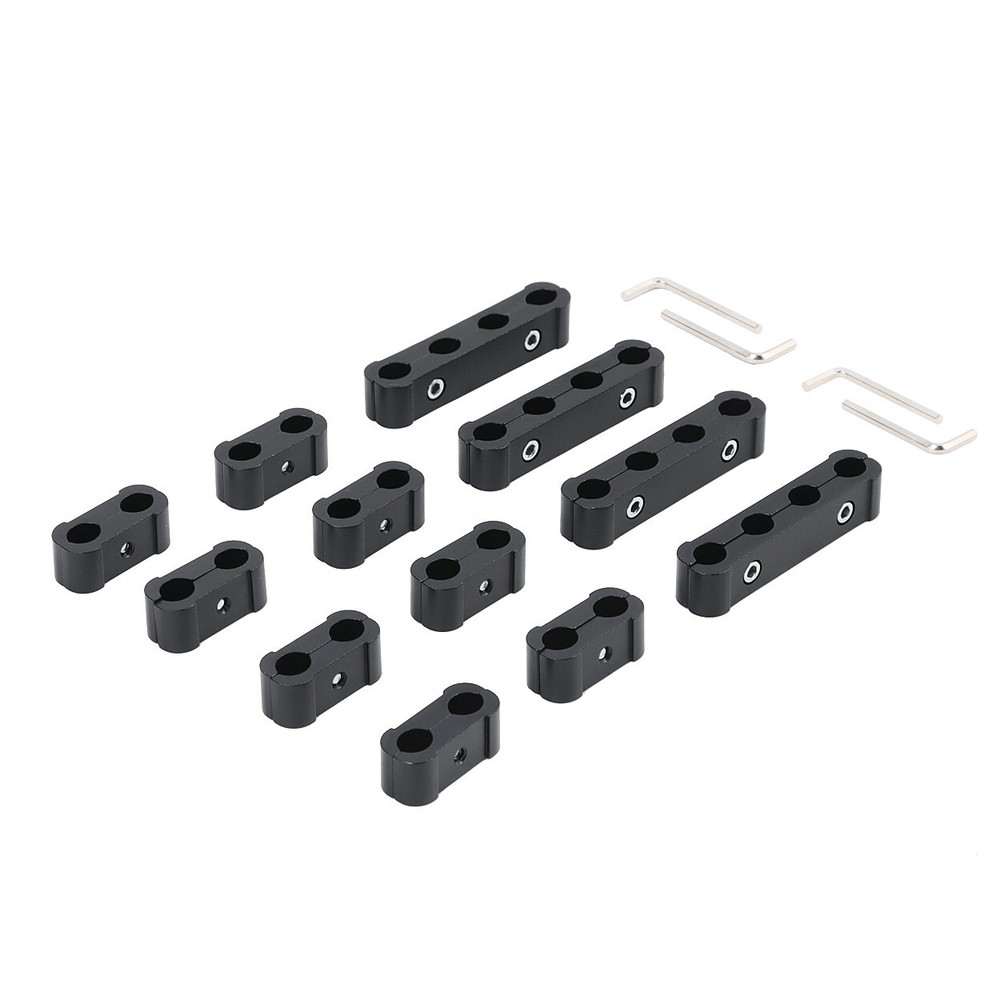 Spark Plug Wire Separator Spark Plug Wire Divider Fits For 8 9 10mm Black 12Pcs