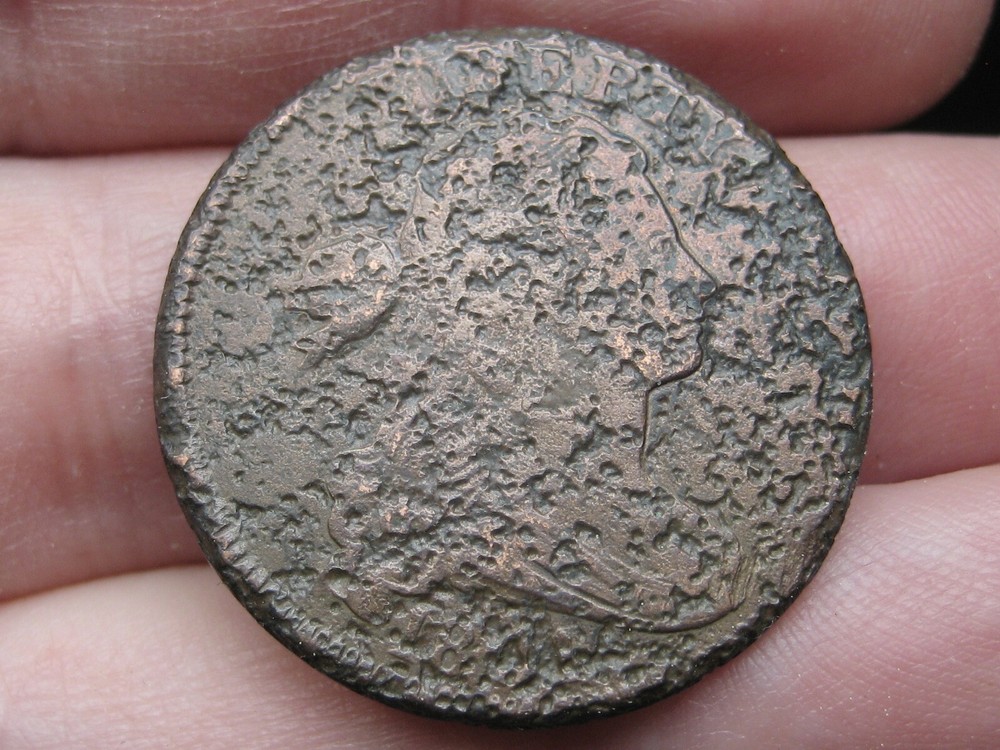 1801 United States Draped Bust Large Cent- Fine/VF Reverse Details