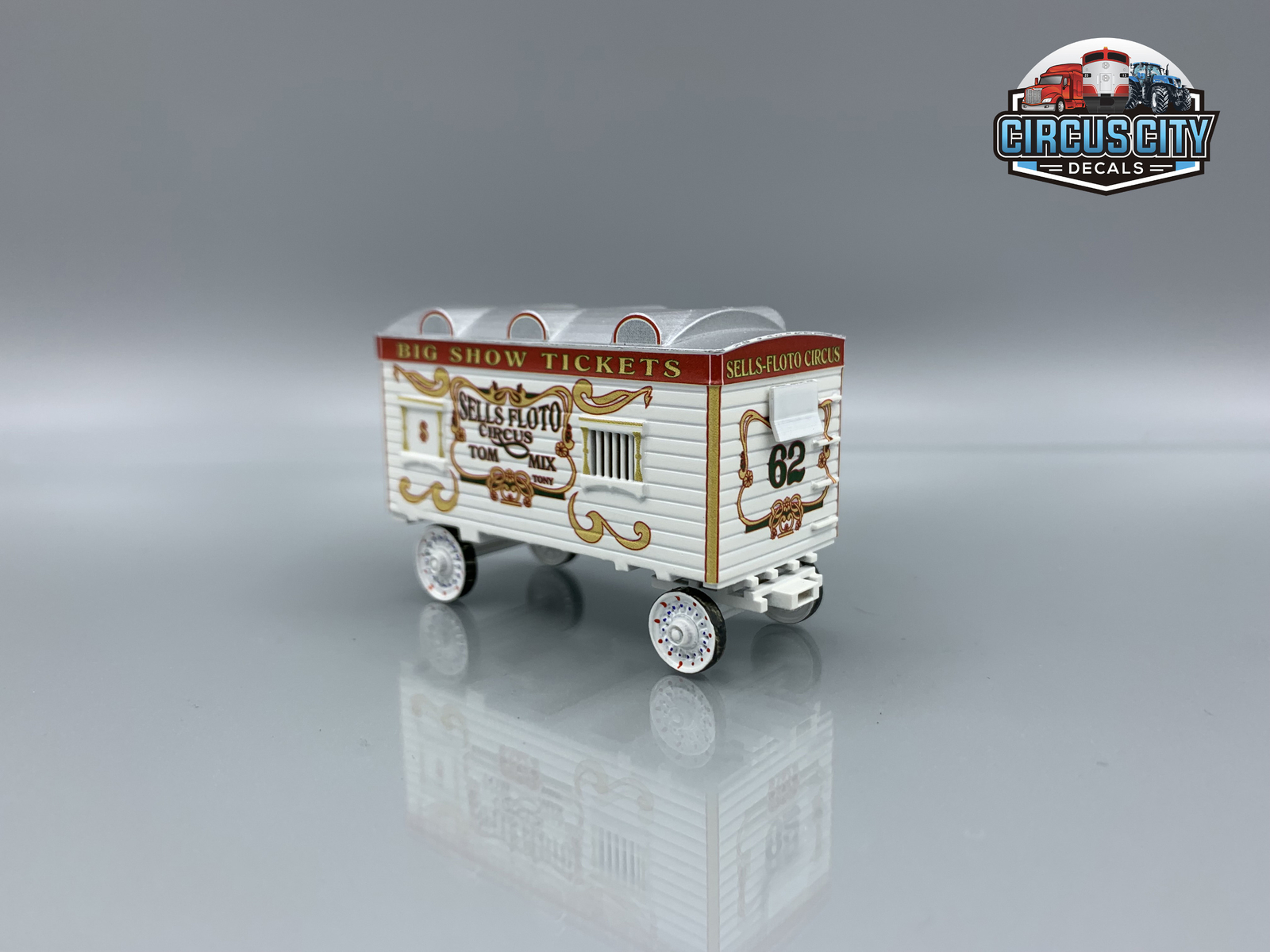 Sells-Floto Circus #62/Benzini Ticket Wagon Kit HO Scale
