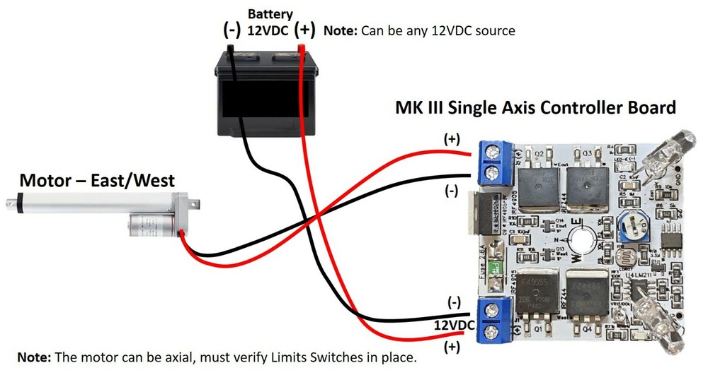 MK III 12V 3A Dual Single Axis Solar Panel Sun Tracking Electronic Control Board